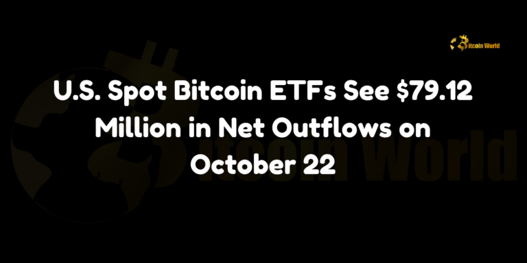 US Spot Bitcoin ETFs See $79.12 Million in Net Outflows on October 22