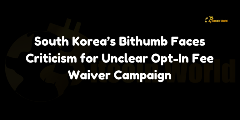 South Korea’s Bithumb Faces Criticism for Unclear Opt-In Fee Waiver Campaign